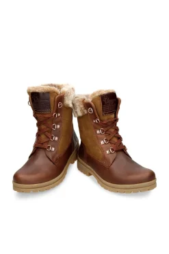 Botas de piel con forro interior de pelo caliente