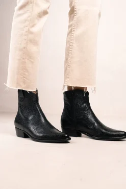 Botines cowboy de piel Calíope Vintage