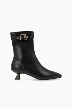 Botines efecto piel con adorno