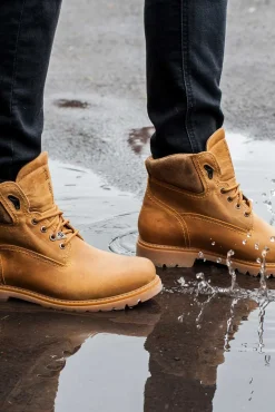 Botín de hombre en piel napa