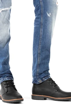 Botín de hombre en piel napa