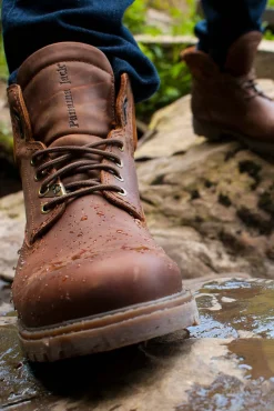 Botín de hombre en piel napa