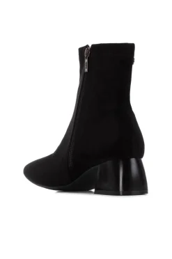 Botín de tacón antelina