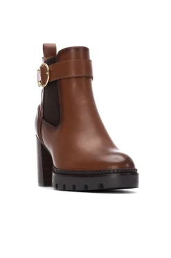 Botín de tacón tipo chelsea