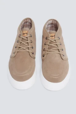 Botín piel casual serraje