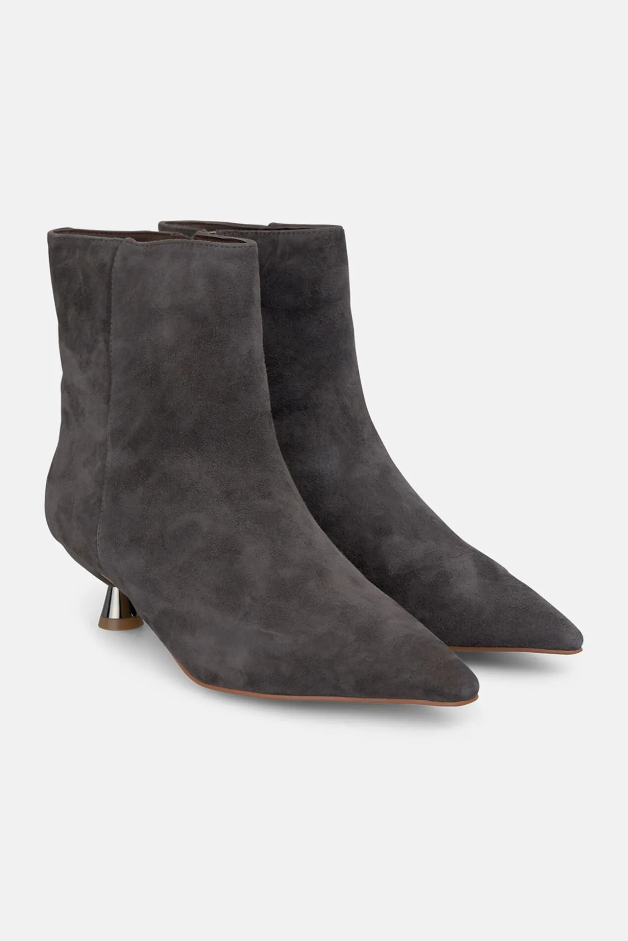 Botín tacón metalizado