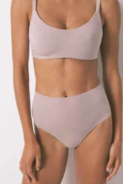 Braga alta algodón nude