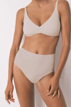 Braga alta algodón rosa