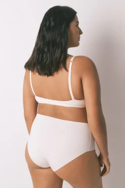 Braga alta algodón rosa