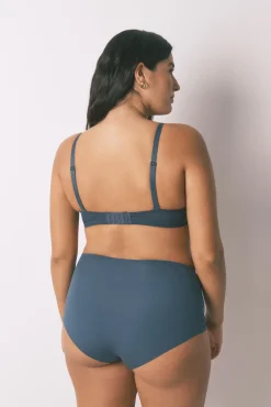 Braga alta clásica microfibra verde