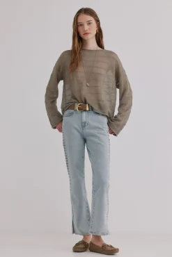 Brigitte. Vaqueros bordados