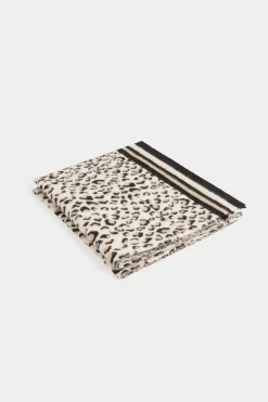 Bufanda con estampado de leopardo