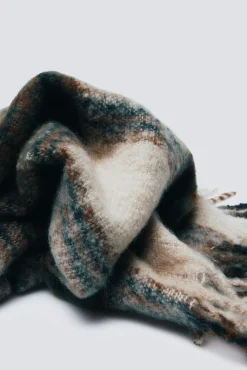 Bufanda cuadros marrones