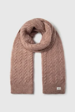 Bufanda de punto trenzado