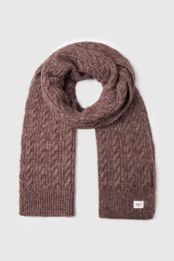 Bufanda de punto trenzado