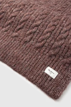 Bufanda de punto trenzado