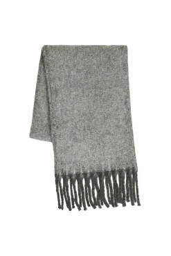 Bufanda jaspeada con flecos