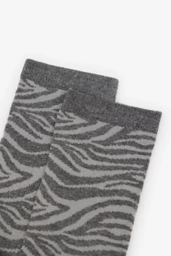 Calcetin largo cebra