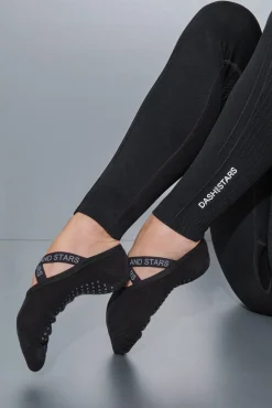 Calcetines algodón zapatilla ballet negra