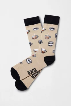 Calcetines altos Besocks de café de algodón orgánico