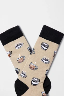 Calcetines altos Besocks de café de algodón orgánico