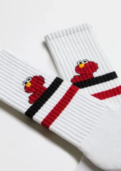 Calcetines altos deportivos de Barrio Sésamo de algodón orgánico