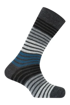 Calcetines cortos Cachemira-lana de Rayas