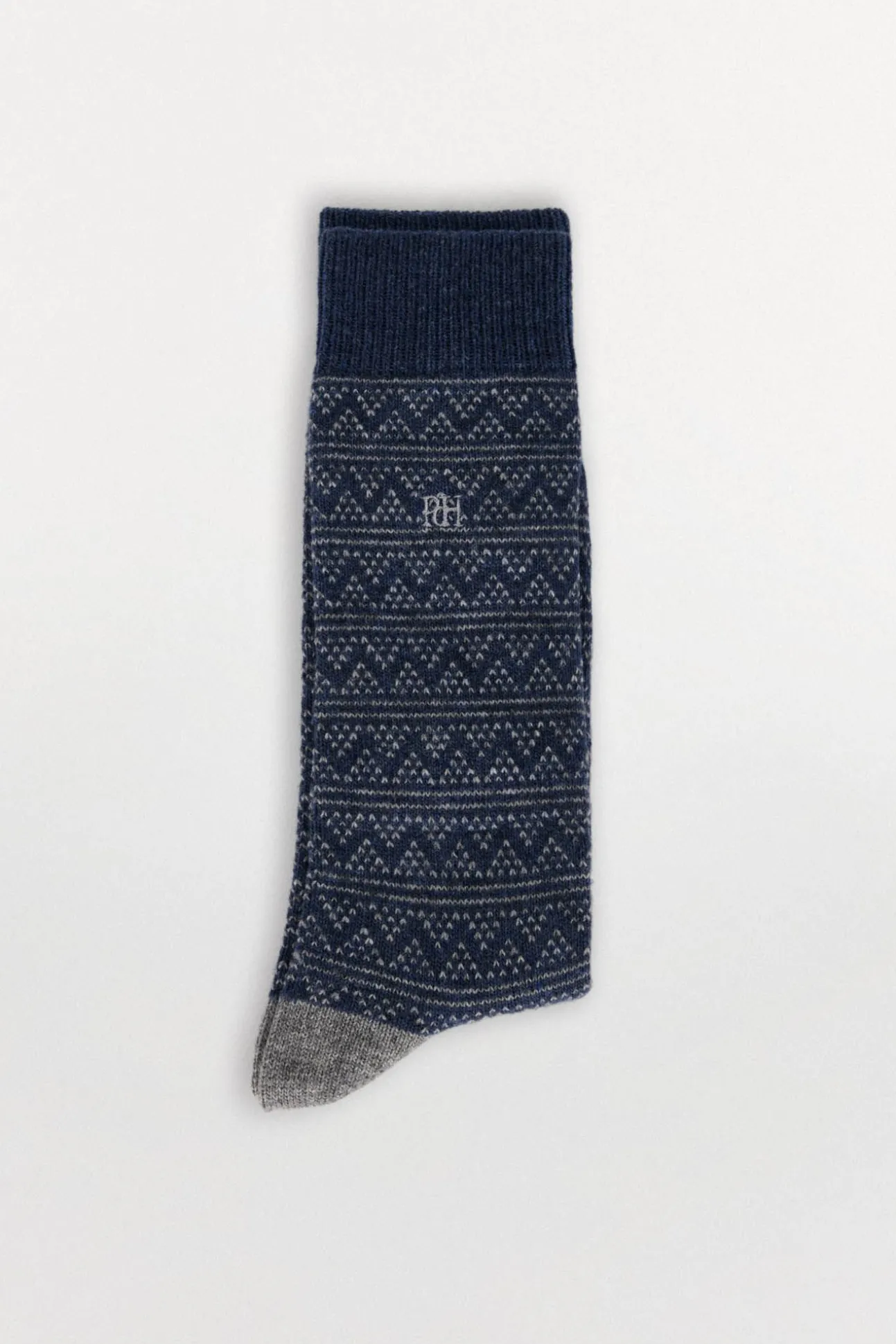 Calcetín lana grecas