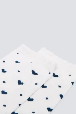 Calcetín largo corazones