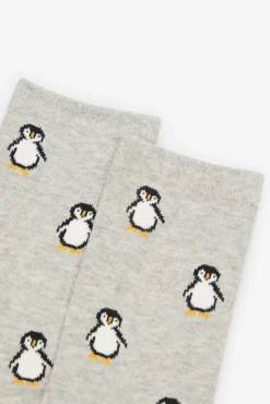 Calcetín largo pingüino