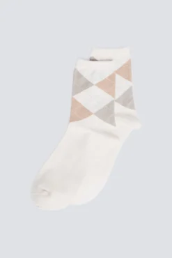 Calcetín largo rombos