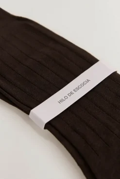 Calcetín liso vestir