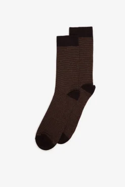 Calcetín microrayas