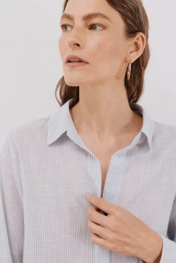 Camisa algodón rayas