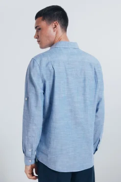 Camisa algodón slub