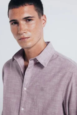 Camisa algodón slub