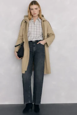 Camisa amplia cuadros