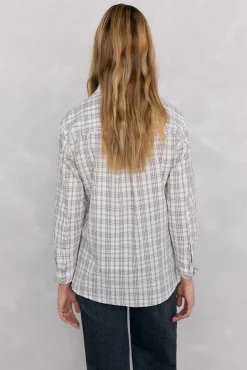 Camisa amplia cuadros