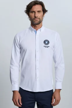 Camisa bordada blanca