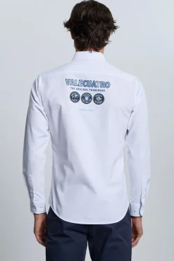 Camisa bordada blanca