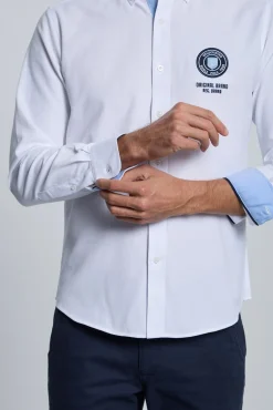 Camisa bordada blanca