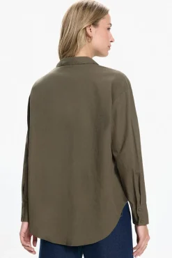 Camisa bordada de algodón orgánico