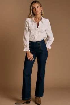 Camisa bordado Blanca