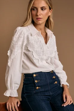 Camisa bordado Blanca
