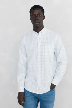 Camisa Brushed Oxford cuadros
