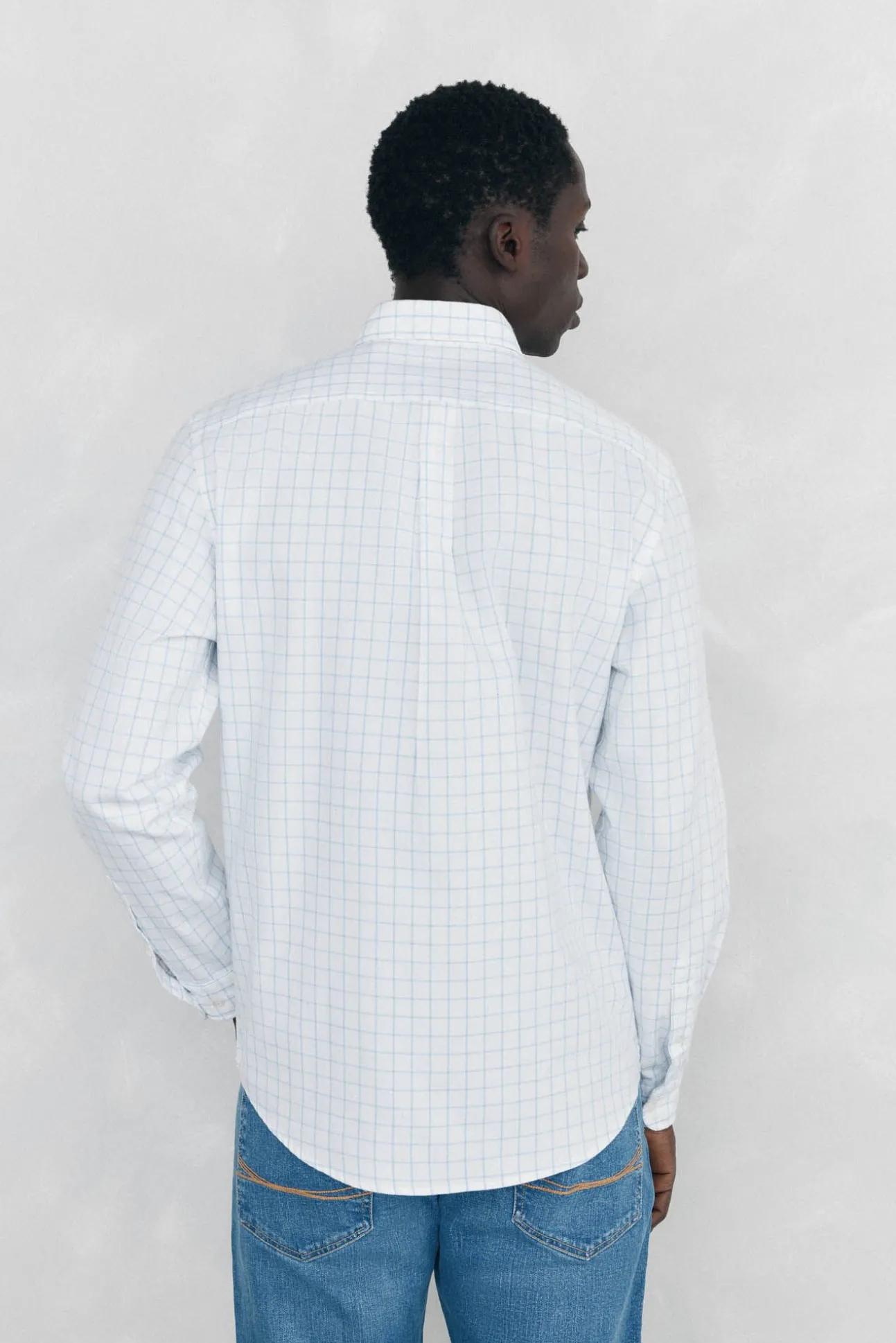 Camisa Brushed Oxford cuadros