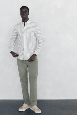 Camisa Brushed Oxford rayas