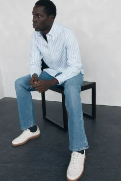 Camisa Brushed Oxford rayas