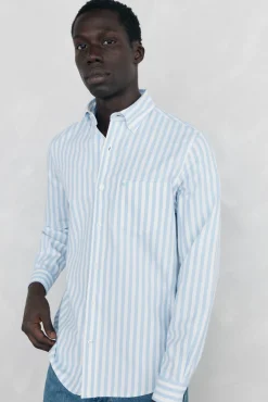 Camisa Brushed Oxford rayas