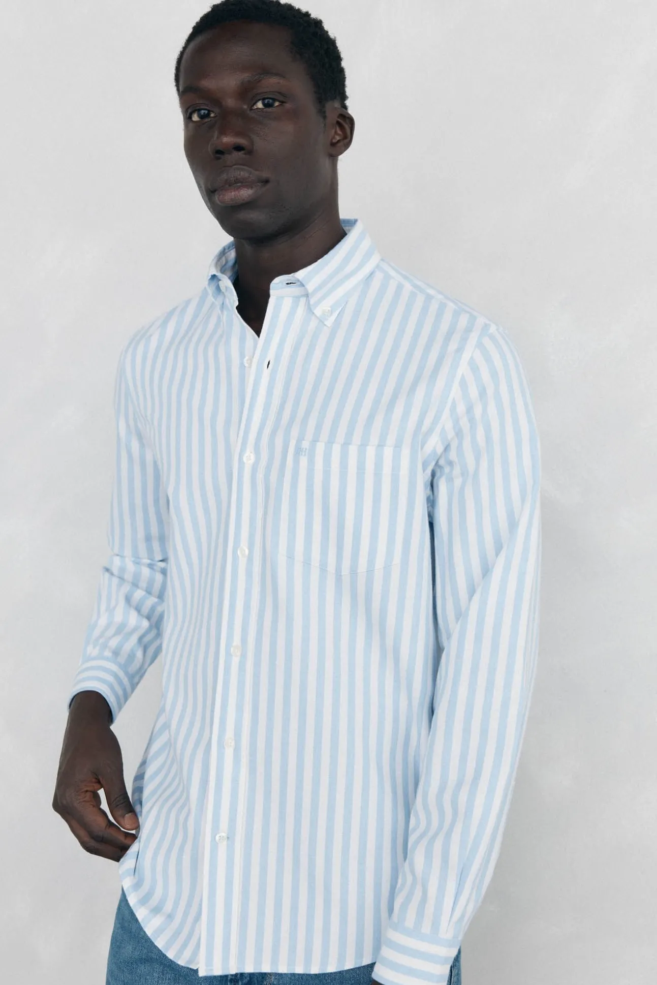 Camisa Brushed Oxford rayas